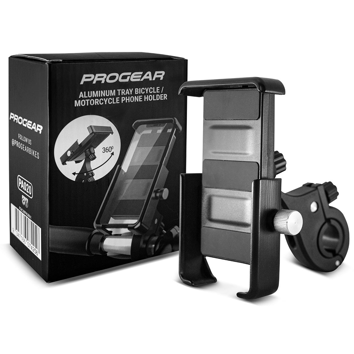 Progear Aluminium Tray Bicycle / Motorcycle Phone Holder (Kit) Bike Phone Holders