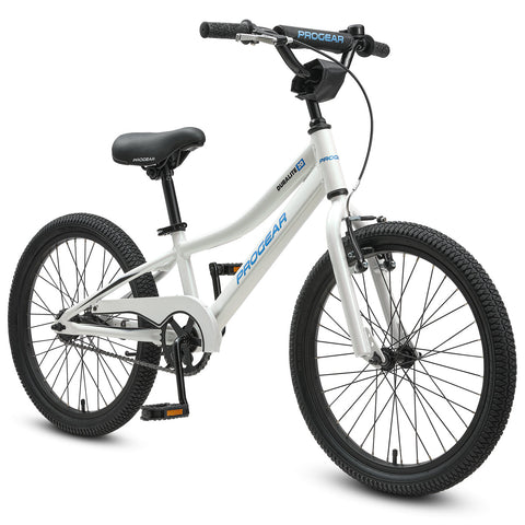Progear Duralite Kids Bike 20" Pearl White Bicycles