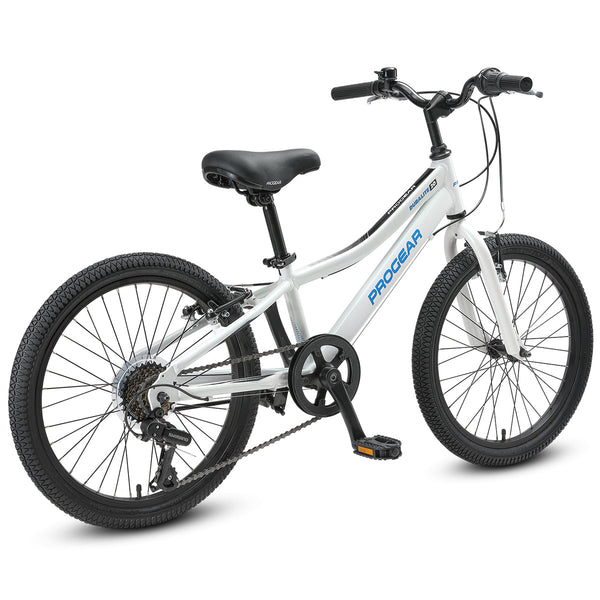 Progear Duralite 7 Speed Kids Bike 20" Pearl White Bicycles