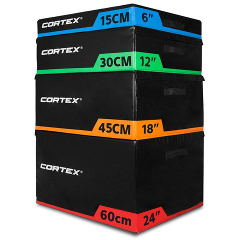 Cortex Soft Plyo Box Modular Stackable 15Cm 30Cm 45Cm 60Cm Plyometric Jump Boxes
