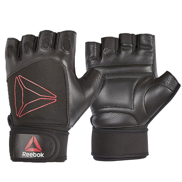 Gloves Straps & Hooks Reebok Lifting Gloves Small In Black & Red