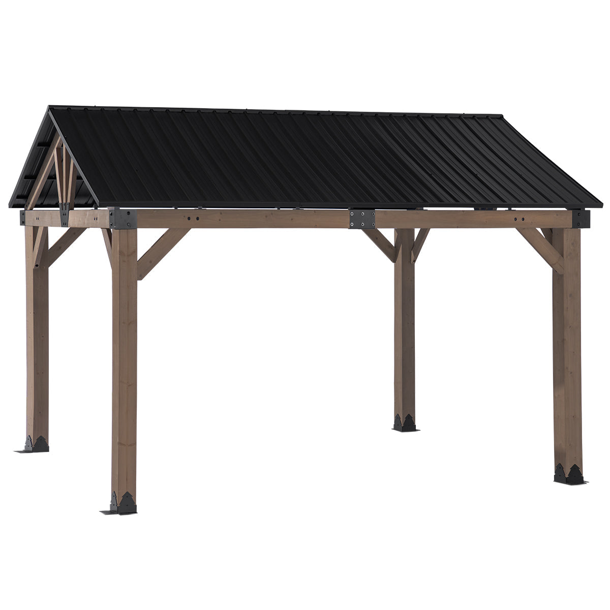 Yardtopia Fremantle 3.6M X 3M Timber & Steel Gable Roof Gazebo Gazebos & Pergolas