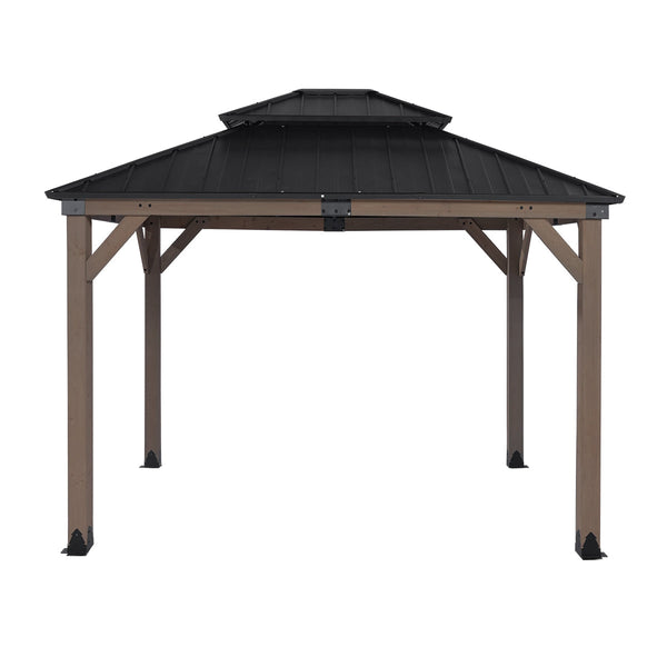 Yardtopia Maryborough 3M X Timber & Steel Double Hip Roof Gazebo Gazebos & Pergolas