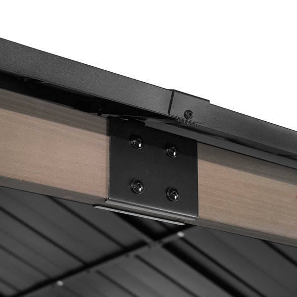 Yardtopia Maryborough 3M X Timber & Steel Double Hip Roof Gazebo Gazebos & Pergolas