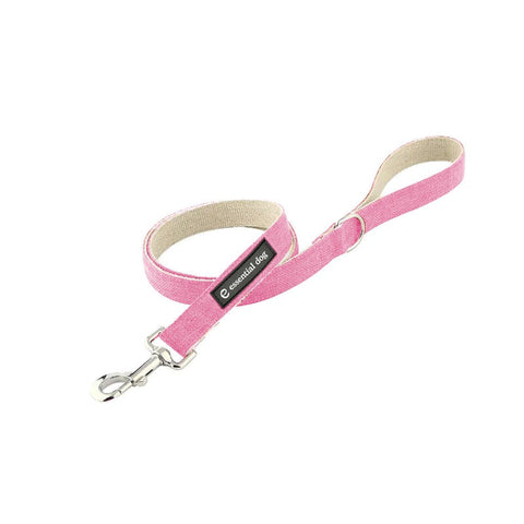 Essential Dog Natural Hemp & Cotton Lead Leash (Pink) Medium Leads & Head Collars