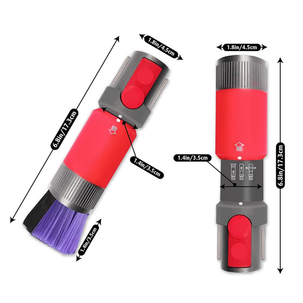 Scratch Free Self Cleaning Dusting Brush For Dyson V7 V8 V10 V11 V12 & V15 Vacuum Cleaner Parts