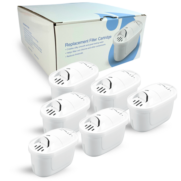 Hygieia 6 Pack Water Jug Cartridge Filters For Most Brita Jugs Water Filters