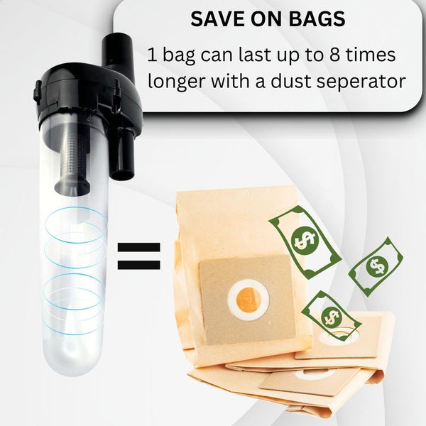 Hygieia Cyclonic Dust Separator Bag Saver For Most Vacuum Brands Vacuum Cleaner Parts