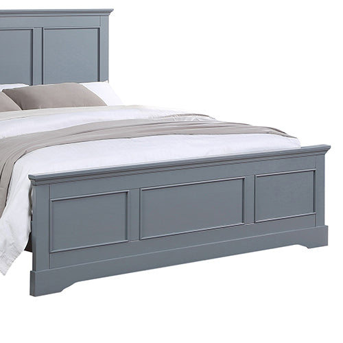 4 Pieces Bedroom Suite In Solid Wood Mdf King Size Grey Colour Bedside Table Dresser King Bed Frames