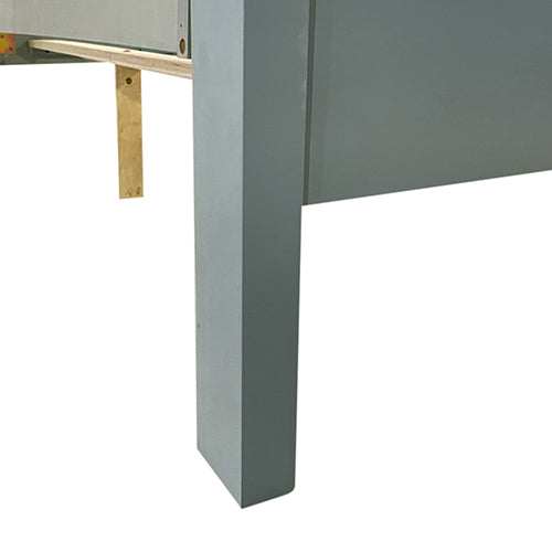 4 Pieces Bedroom Suite In Solid Wood Mdf King Size Grey Colour Bedside Table Dresser King Bed Frames