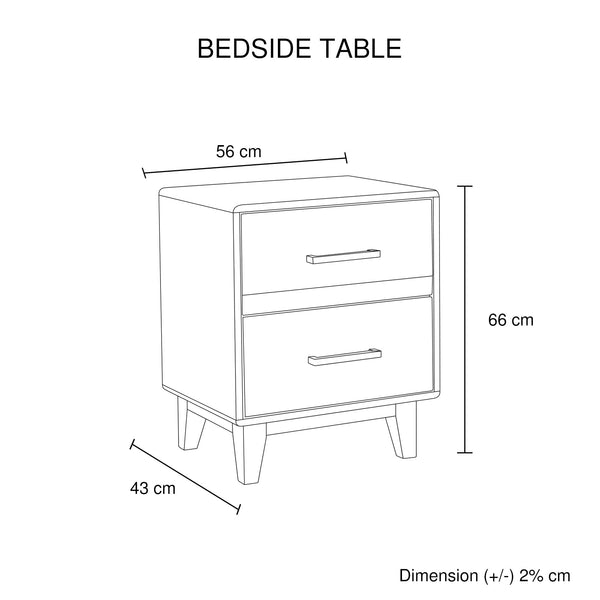4 Pieces Bedroom Suite King Size In Solid Wood Antique Design Bedside Table Tallboy Light Brown King Bed Frames