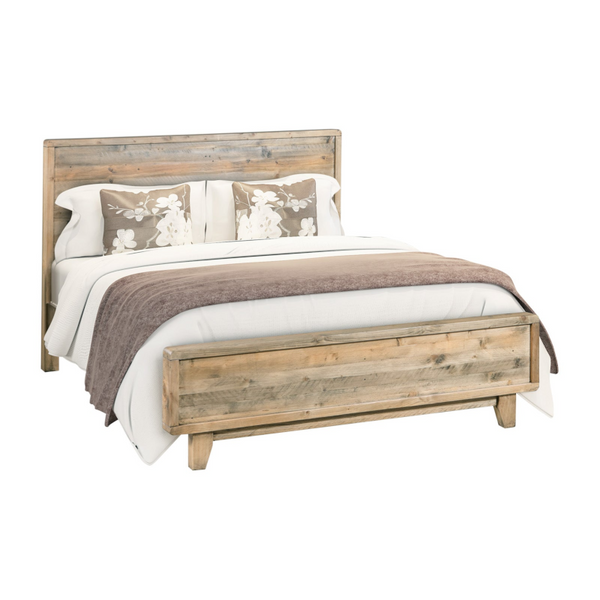 Queen Size Bed Frame In Solid Antique Design Light Brown Queen Bed Frames