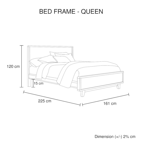 Queen Size Bed Frame In Solid Antique Design Light Brown Queen Bed Frames