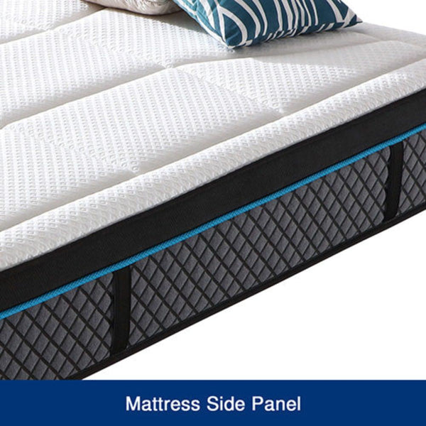 Queen Mattress In Coolmax Memory Foam 6 Zone Pocket Coil Soft Firmness Mattresses