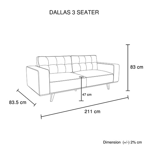 Melbournians Furniture 3 Seater Sofa Fabric Upholstery Grey Colour Pocket Spring Wooden Frame Sofas Armchairs & Couches