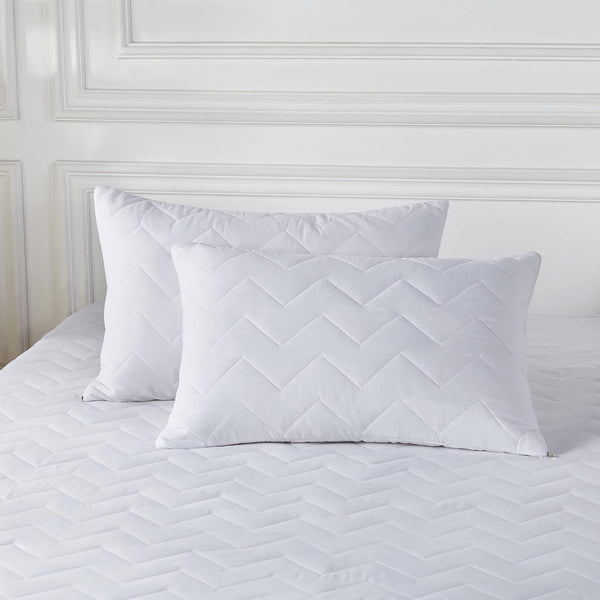 Pillow Cover Protector Pack Of 2 White Pillow Cases