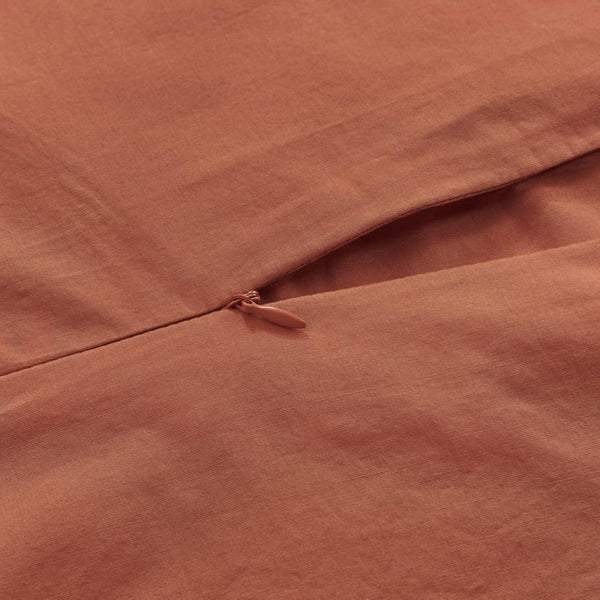 100% Cotton Washed Bed Quilt Cover Set Brick Single Single Bed Quilts