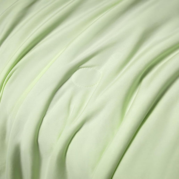 Ice Cooling Reversible Summer Comforter Blanket (Green And Grey Single/Double) Blankets