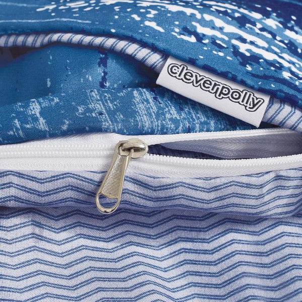 Cleverpolly Chavez Microfiber Reversible Quilt Cover Set Queen Size Quilt Covers