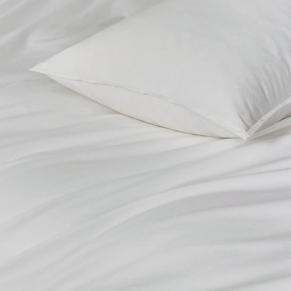 100% Cotton Washed Bed Quilt Cover Set White Queen Size Queen Doonas