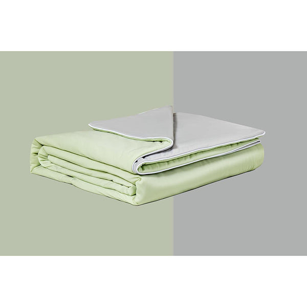 Gioia Casa Ice Cooling Reversible Summer Comforter Blanket (Green And Grey Queen/King) Blankets