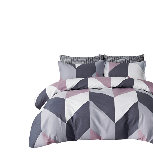 Gioia Casa Dylan 100% Cotton Reversible Quilt Cover Set King Size Quilt Covers