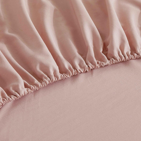 Cleverpolly Washed Microfibre Sheet Set (Pink King) Sheets
