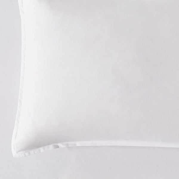 Gioia Casa Bamboo Microfibre European Pillowcase X2 (One Pair) White Pillow Cases