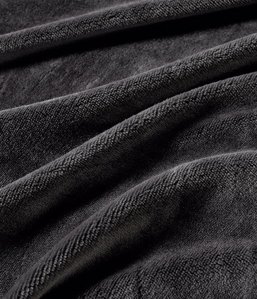 Teddy Sherpa Twin Pack European Pillowcases Soft Reversible Velvet & Cushion Covers Machine Washable With Zipper Closure 65X65cm Charcoal Pillow Cases