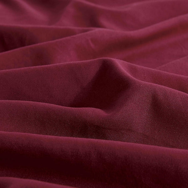 Cleverpolly Washed Microfibre Sheet Set (Burgundy King Single) Sheets