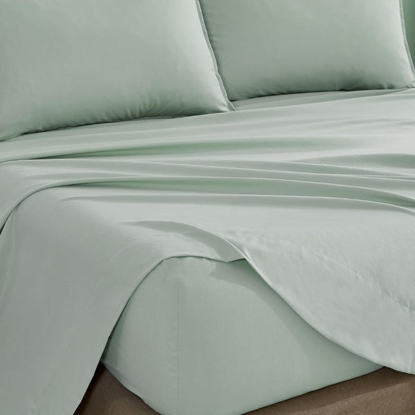 Cleverpolly Washed Microfibre Sheet Set (Sage King Single) Sheets