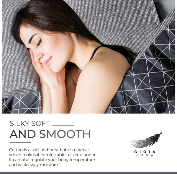 100% Cotton Manhattan Reversible Printed Quilt Cover Set Super King Size Super King Doonas