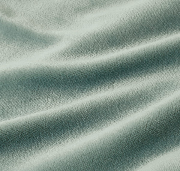 2 In 1 Teddy Sherpa Quilt Cover Set (Sage Green Super King) Quilt Covers