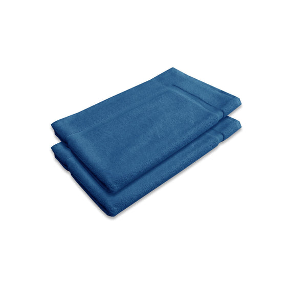 Bath Mats Rugs & Toilet Covers Assorted Brands 800Gsm Set Of 2 Cotton Bath Mat Blue Jewel