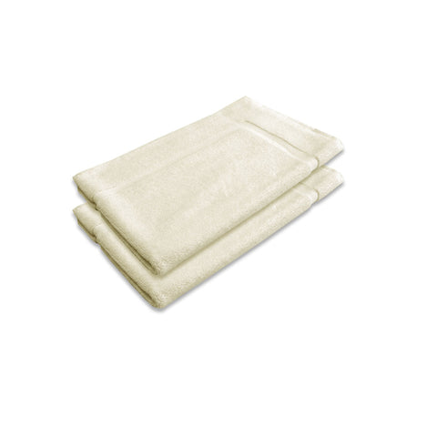 Bath Mats Rugs & Toilet Covers Assorted Brands 800Gsm Set Of 2 Cotton Bath Mat Ivory