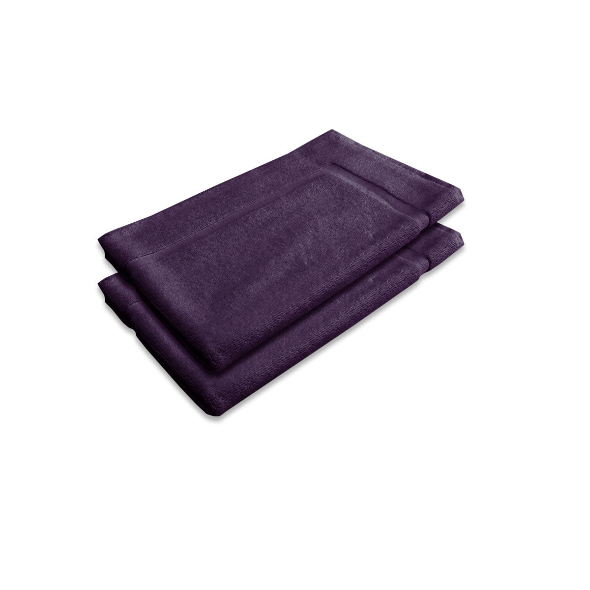 Bath Mats Rugs & Toilet Covers Assorted Brands 800Gsm Set Of 2 Cotton Bath Mat Plum