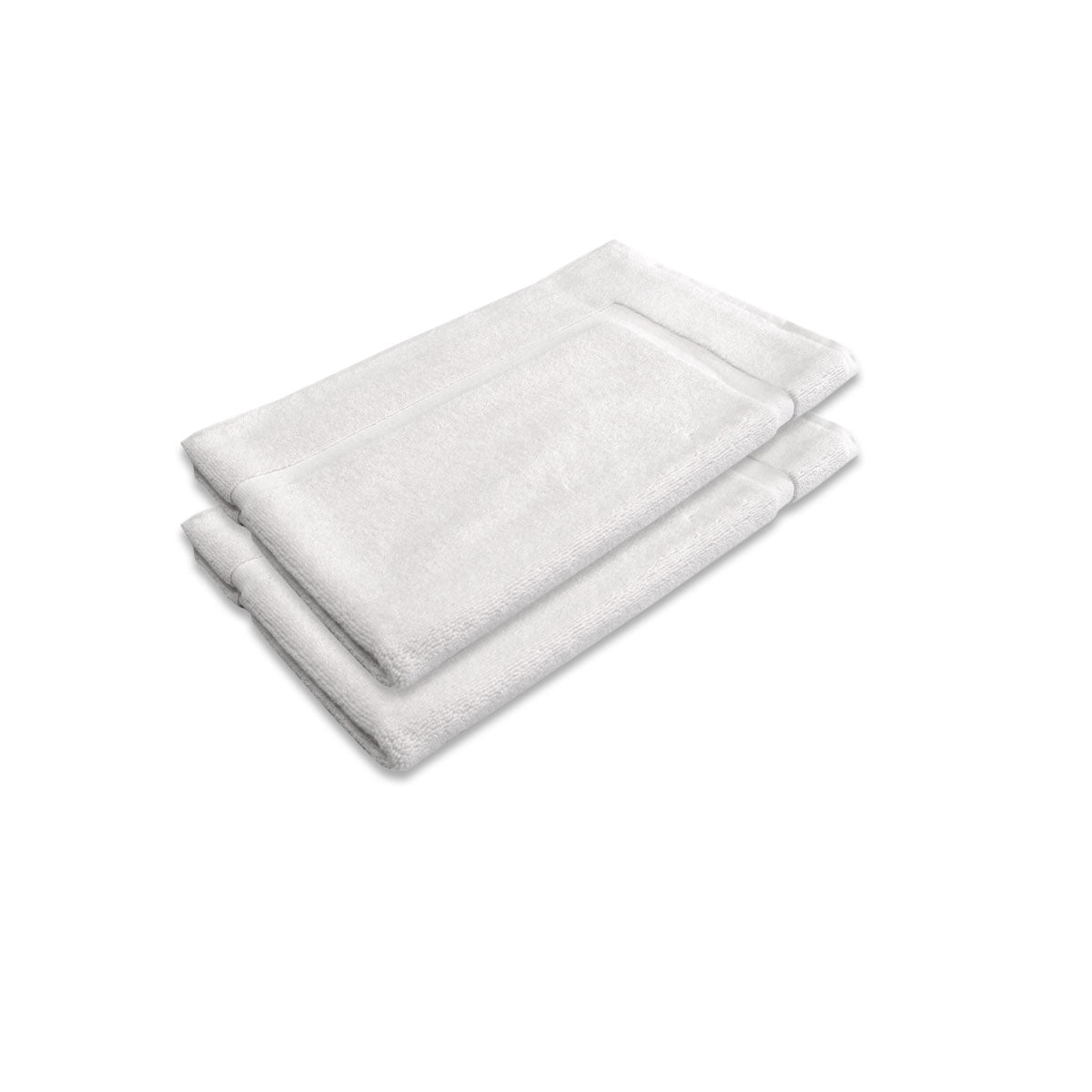 800Gsm Set Of 2 Cotton Bath Mat White Bath Mats Rugs & Toilet Covers
