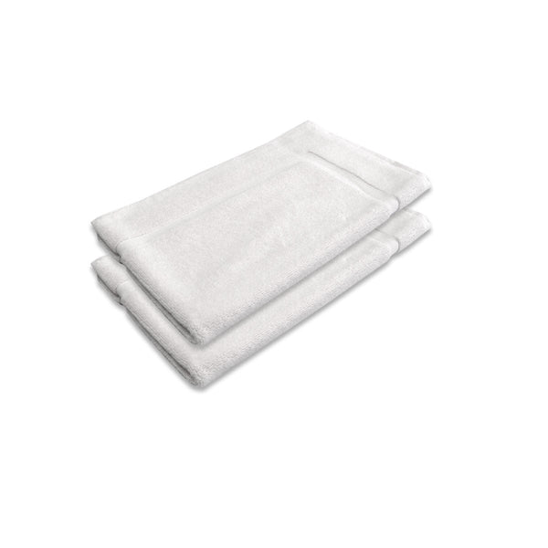 800Gsm Set Of 2 Cotton Bath Mat White Bath Mats Rugs & Toilet Covers