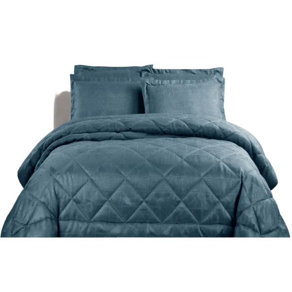 Hotel Living Eli Comforter Set King Blue King Comforter Sets