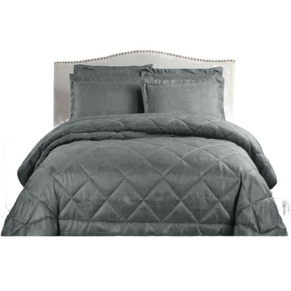 Hotel Living Eli Jacquard Comforter Set Queen Charcoal Comforter Sets Queen
