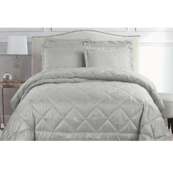 Hotel Living Eli Comforter Set King Silver King Comforter Sets
