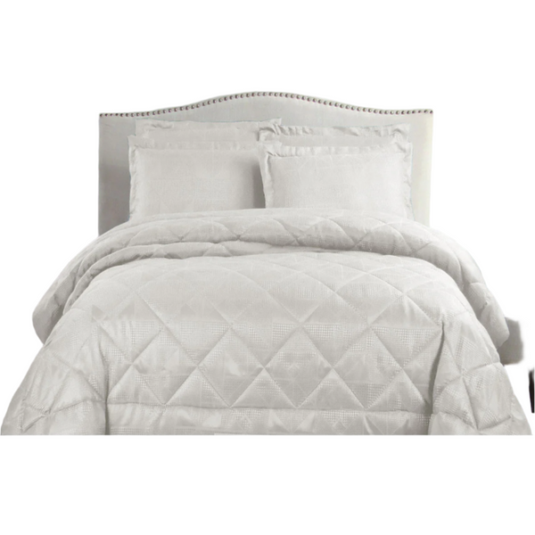 Hotel Living Eli Comforter Set King White King Comforter Sets