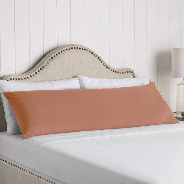 Pillow Cases Artex 100% Cotton Body Pillowcase Ash Coral