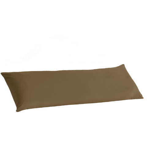 Artex 100% Cotton Body Pillowcase Brown Pillow Cases