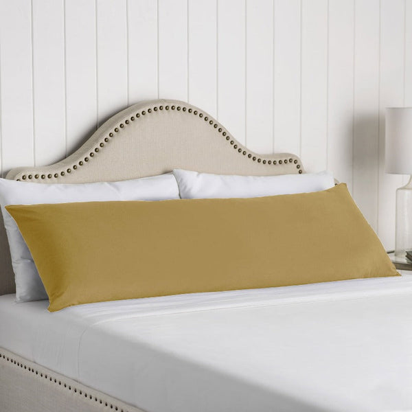 Artex 100% Cotton Body Pillowcase Gold Pillow Cases