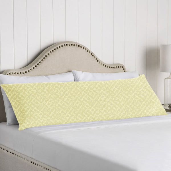 Artex 100% Cotton Body Pillowcase Maze Rich Cream Pillow Cases