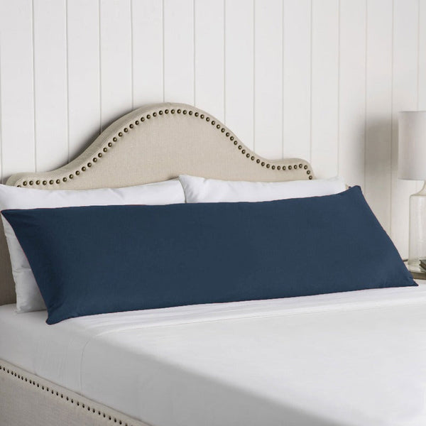 Artex 100% Cotton Body Pillowcase Navy Pillow Cases