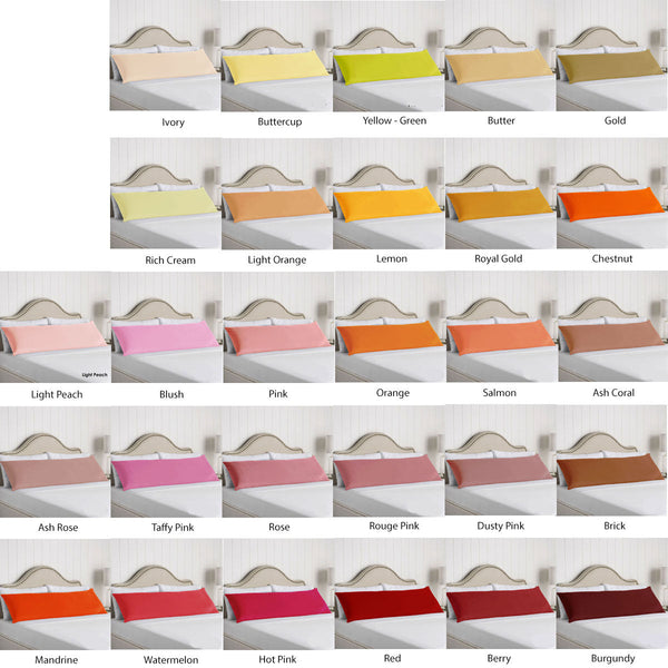 Artex 100% Cotton Body Pillowcase Royal Gold Pillow Cases