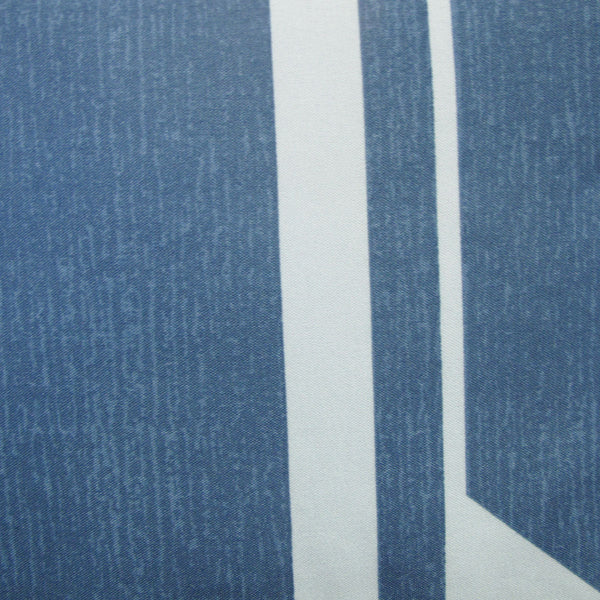 Artex Harold Blue Quilt Cover Set Geometric Pattern Reversible Printed Microfiber Polyester Quilt Covers