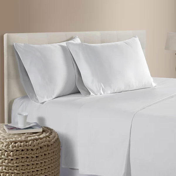 Sheets Assorted Brands 400Tc Bamboo Cotton Sheet Set White Queen